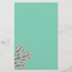 Cherry Blossom Branches Stationery