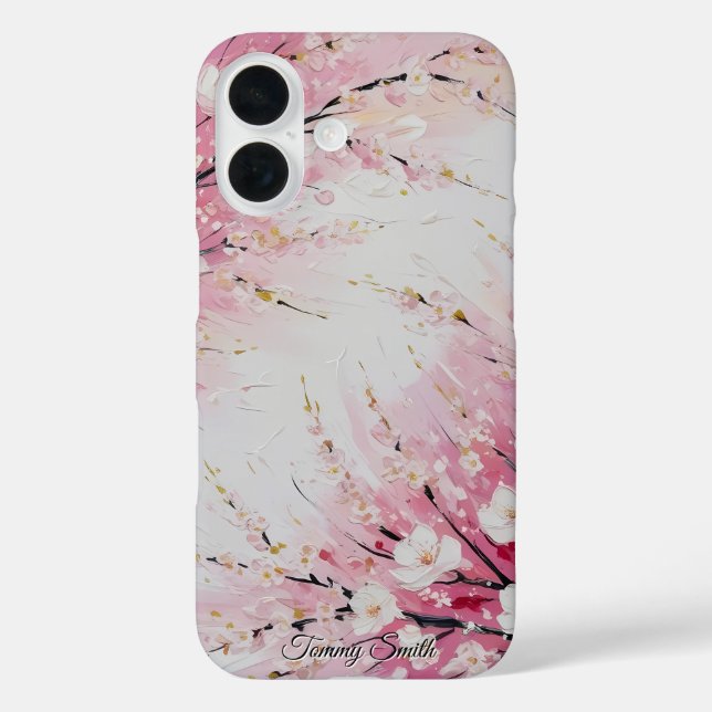 Cherry Blossom Breeze Abstract Case-Mate iPhone Case (Back)