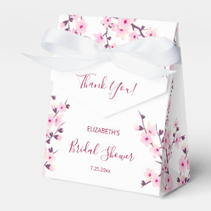 Cherry Blossom Bridal Shower Favor Box
