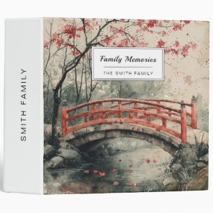 Cherry Blossom Bridge Sumi-E Landscape (2) Binder