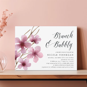Cherry Blossom   Brunch & Bubbly Invitation