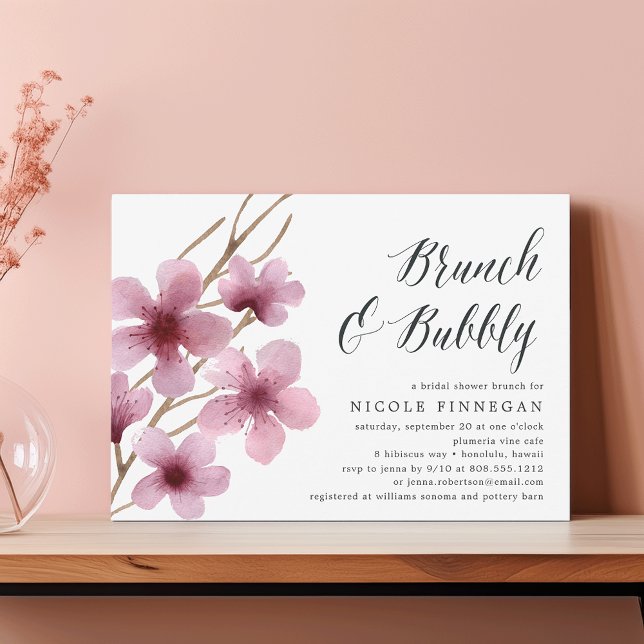Cherry Blossom | Brunch & Bubbly Invitation (Creator Uploaded)