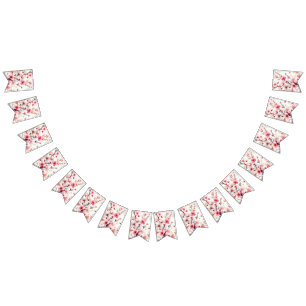 Cherry Blossom Bunting Flags