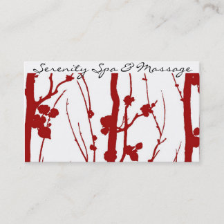 cherry blossom business card