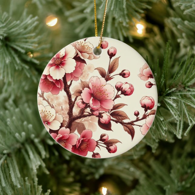 Cherry Blossom Ceramic Ornament (Tree)