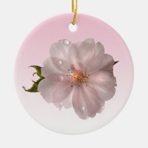 Cherry Blossom Ceramic Ornament
