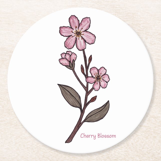 Cherry Blossom Coaster (Front)
