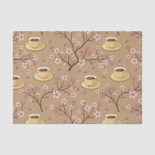 Cherry Blossom Coffee Cozy Pattern (1) Tissue Paper