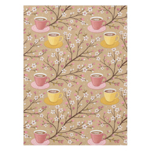 Cherry Blossom Coffee Cozy Pattern (4) Tablecloth