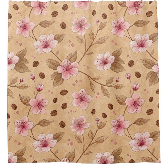 Cherry Blossom Coffee Cozy Pattern (5) (Front)