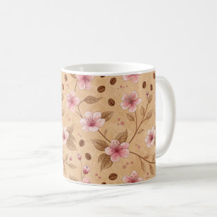 Cherry Blossom Coffee Cozy Pattern (5) Mug