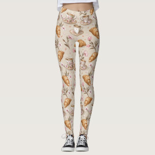 Cherry Blossom Coffee Cozy Pattern (9) Leggings