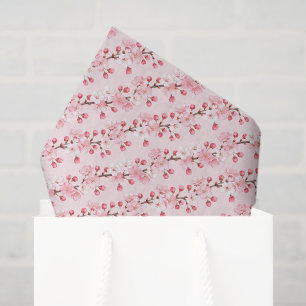 Cherry Blossom Decoupage Tissue Paper, Pink Sakura Paper