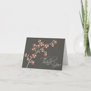 Cherry Blossom Designer Carte de remerciements (sa
