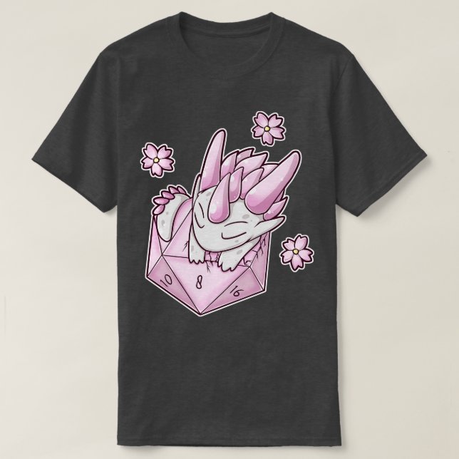 Cherry Blossom Dragon T-Shirt (Design Front)