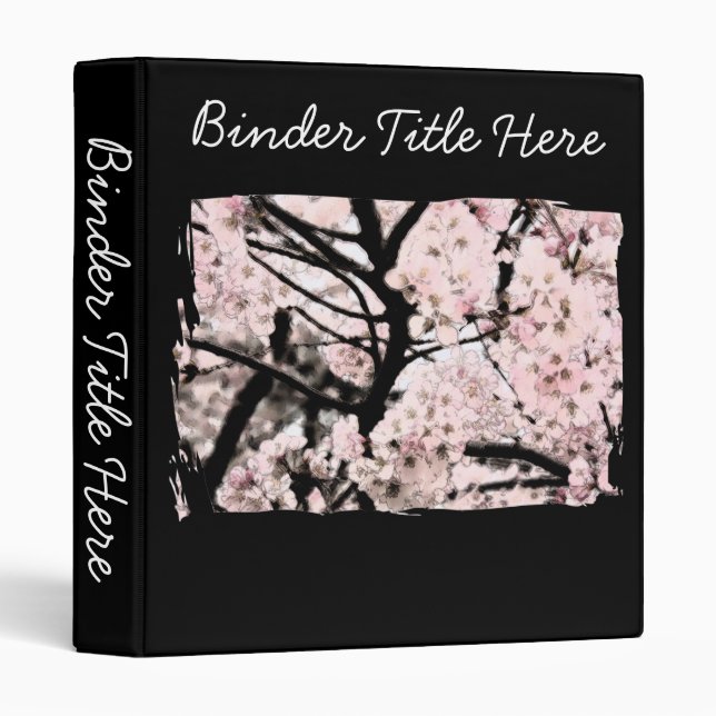 Cherry Blossom Edited 1" Binder (Front/Spine)