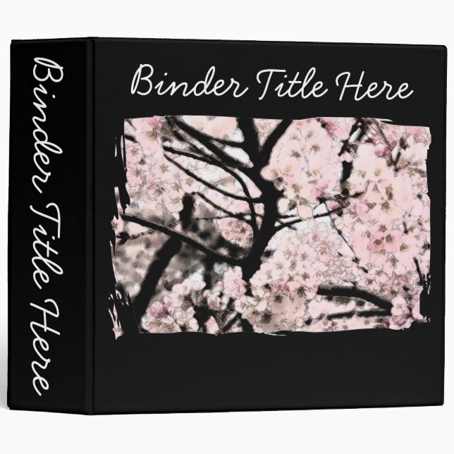 Cherry Blossom Edited 2" Binder (Front/Spine)