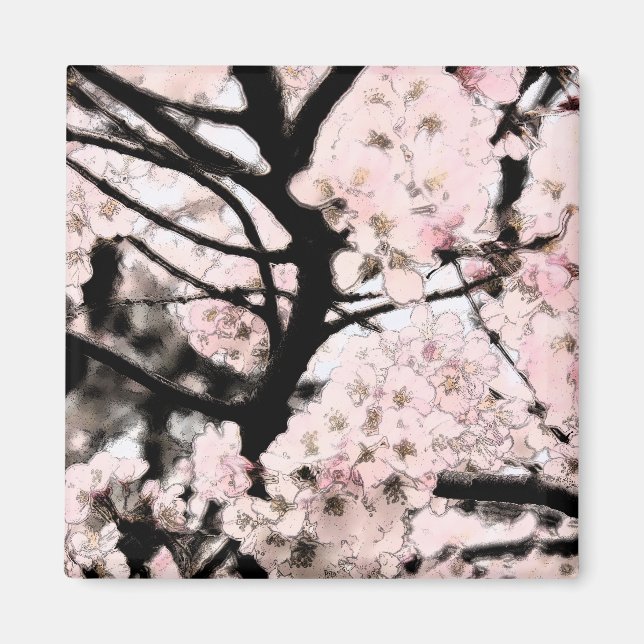 Cherry Blossom Edited Magnet (Front)