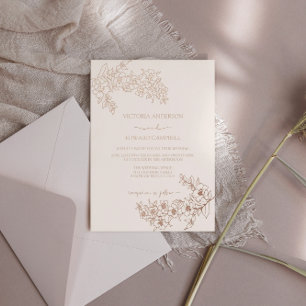 Cherry Blossom Elegant REAL Rose Gold Wedding