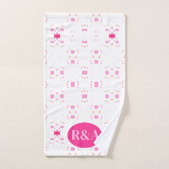 Cherry Blossom Embrace Personalized Hand Towel (Hand Towel)