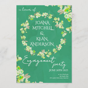 Cherry Blossom Engagement Party Invitation