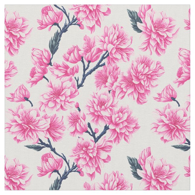 Cherry Blossom Fabric (Close Up)