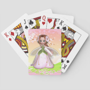 Cherry Blossom Fairy 3 Playing Cards
