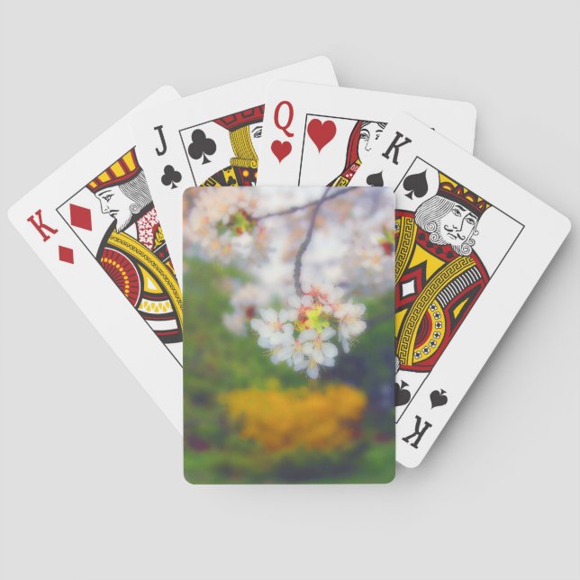 Cherry Blossom Fantasy Bicycle Playing Cards (Back)