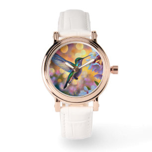 Cherry Blossom Fantasy Hummingbird Watch