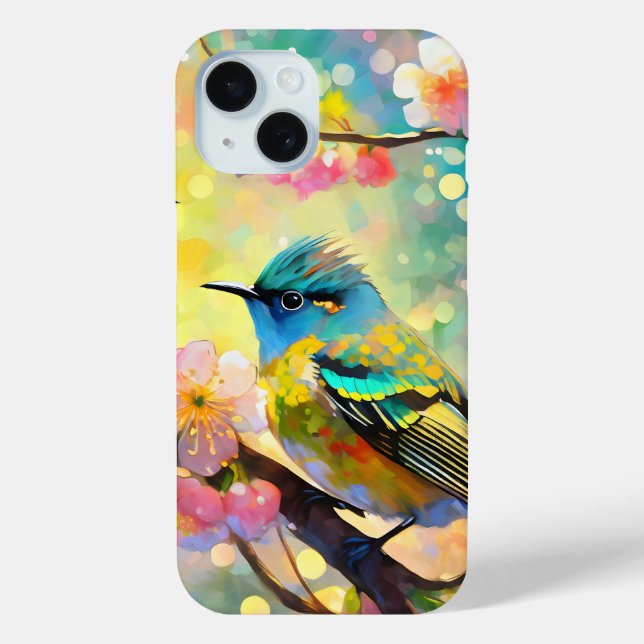 Cherry Blossom Fantasy Sunrise Songbirds Case-Mate iPhone Case (Back)