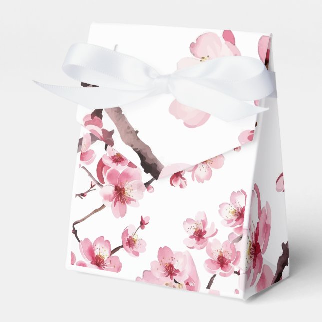 Cherry Blossom Favor Box (Front Side)