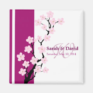 Cherry Blossom Favour Magnet