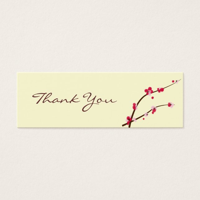 Cherry Blossom Favour Tag (Front)