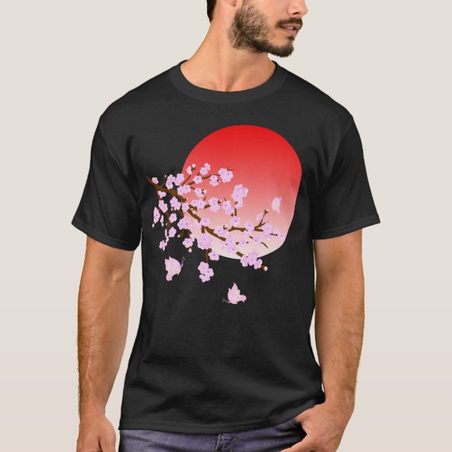 Cherry Blossom Festval Full Moon 3 T-Shirt (Front)