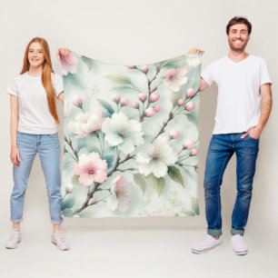 Cherry Blossom Fleece Blanket
