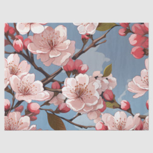 Cherry Blossom Floral Decoupage Tissue Paper