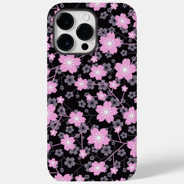 Cherry Blossom floral pattern design Case-Mate iPhone Case (Back)