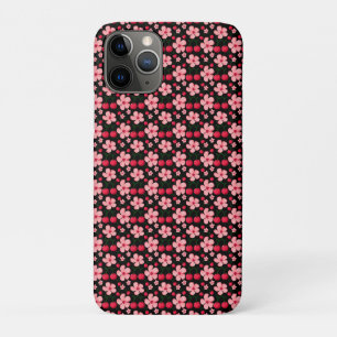 Cherry Blossom Floral Pattern, Pink Flowers iPhone 11 Pro Case