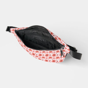 Cherry Blossom Floral Pattern with hearts Fanny Pack