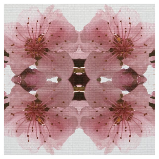 cherry blossom. Floral spring pattern. Fabric (Swatch)