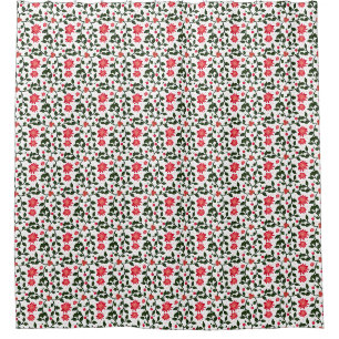 Cherry Blossom Floral Vine Pattern with Cherries