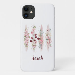 Cherry Blossom Floral Watercolor iPhone 11 Case