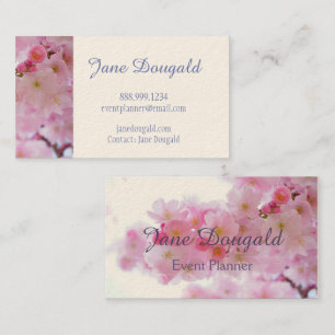 Cherry Blossom Flower Custom Business Card