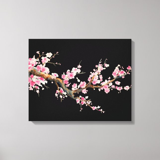 Cherry Blossom Flowers Canvas Print (Front)