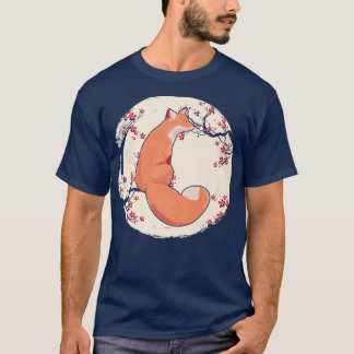 Cherry Blossom Flowers Moon Fo Premium 411 T-Shirt
