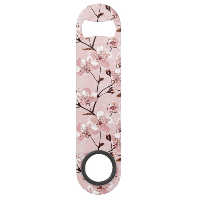 Cherry Blossom Flowers Pattern Bar Key (Front)