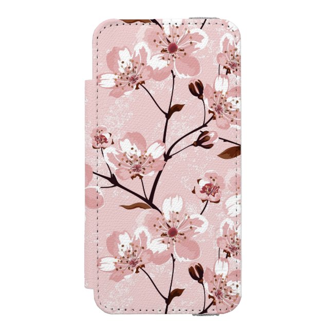 Cherry Blossom Flowers Pattern Incipio iPhone Wallet Case (Folio Front)