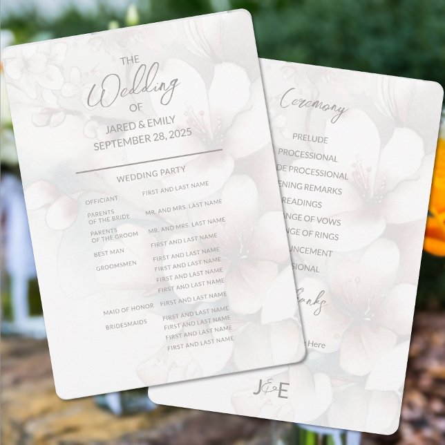 Cherry Blossom Full Wedding Program (Creator Uploaded)