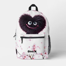“Cherry Blossom Fuzzy Love” Print Cut Sew Bag