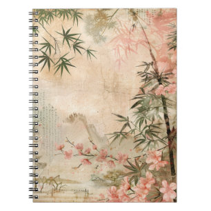 Cherry Blossom Garden Scene (1) Notebook